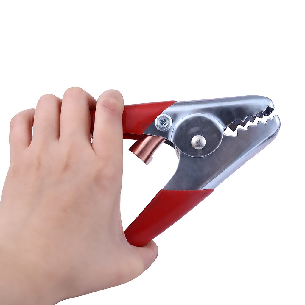 2 stücke 500A Batterie Clips Booster Prüfung Klemmen Für Auto Batterie Kabel Anlasser RD/BK Krokodil Clips Ideal Für batterie Ladegeräte