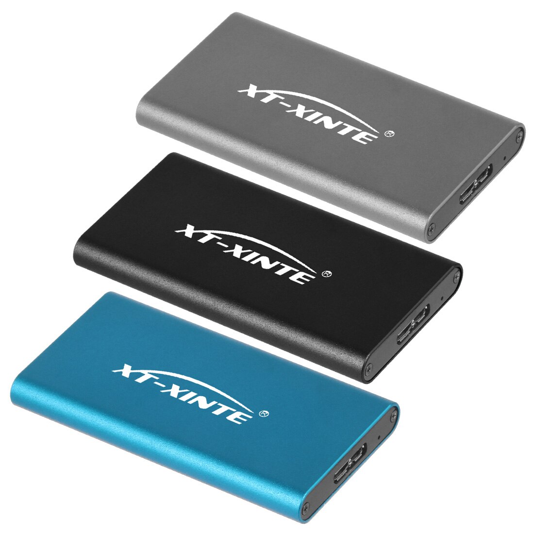 XT-XINTE Mini mSATA to USB 3.0 HDD Hard Drive External Enclosure Hard Drive Adapter Case For mSATA SSD Case Box