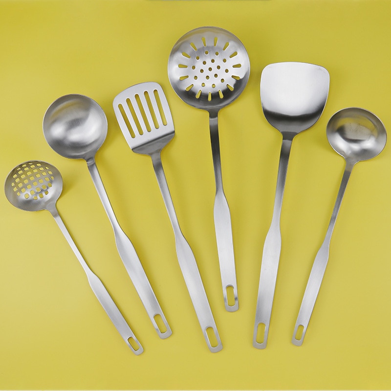 Stainless steel kitchen utensils set to spread the explosion of supply sources kitchen utensils cooking soup spoon spatula
