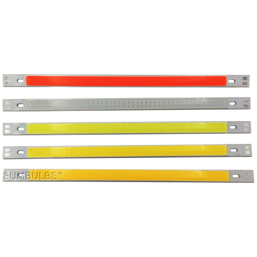 [Sumbulbs] 200x10MM 0422 10W luz LED COB tira lámpara DC 12-14V 1000LM verde amarillo rojo azul blanco cálido barra de luz blanca pura