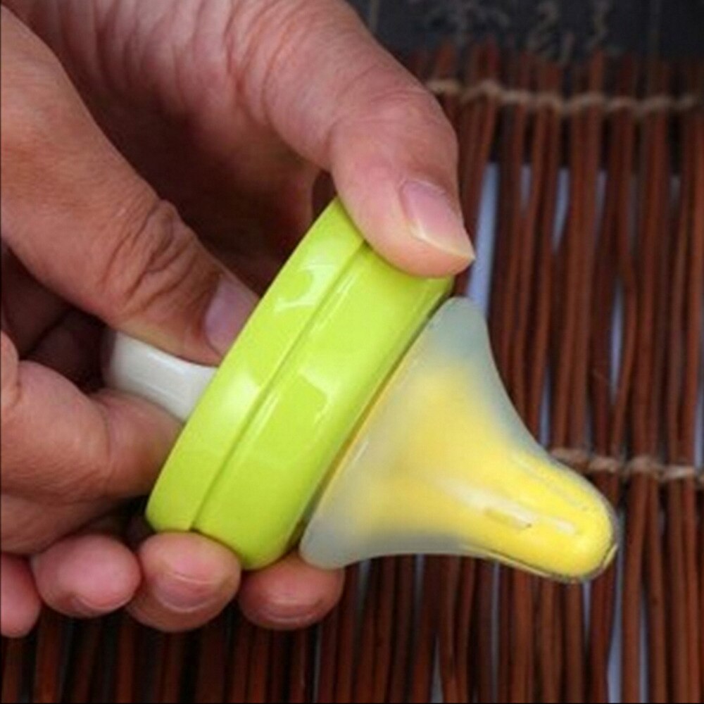 Babyer patterensning fodringsflaske børster spædbarnspacerenser 2 stk 360 graders roterende svamp gul baby brystvorte børste