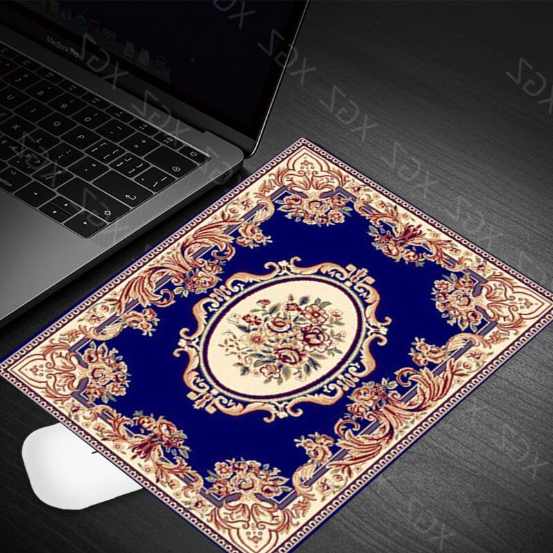 Yzuoan Products Persian Rugs Comfort Small Mouse Mat Gamer Mouse Pad Pattern Soft Gaming Accessories Mousepad Desk Mat