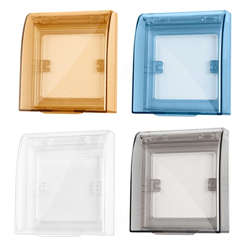 BONDA waterproof 86 type wall socket board panel switch box cover protector, flame retardant, 360 degree waterproof universal
