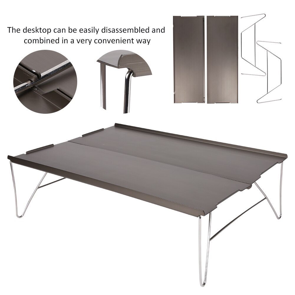 Camping Table Portable Foldable Table Camping Hiking Outdoor Furniture Tables Picnic Aluminium Alloy UltraLight Folding Desk
