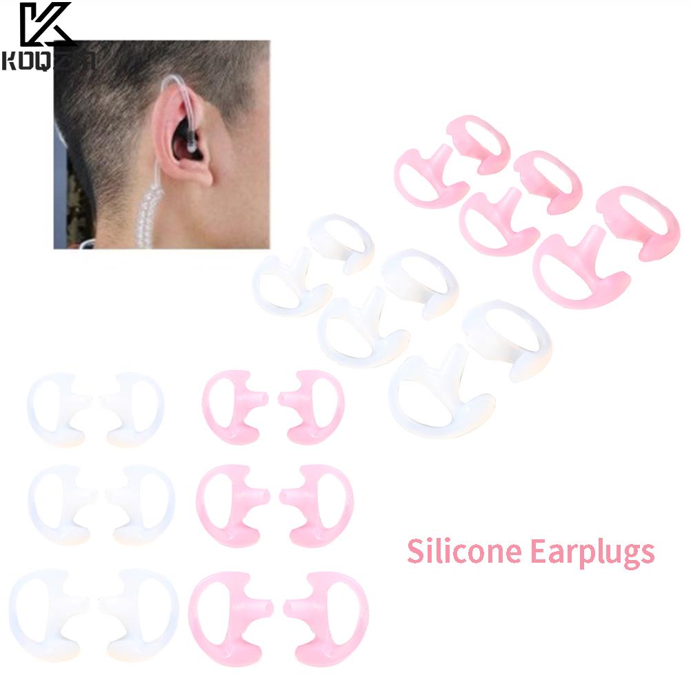 2Pcs Ear Molds Soft 2-Way Radio Earmold Replacing Earpiece Insert For Acoustic Coil Tube Audio Kits Headphone Accessories