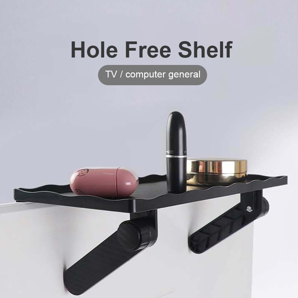 Verstelbare tv-scherm bovenste plank display rek organizer opbergrek houder voor computer desktop standaard monitor houder thuis opslag