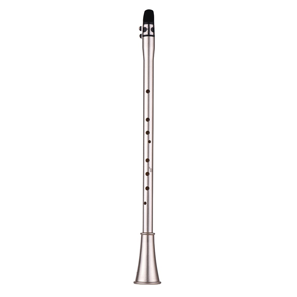 Bb Key Mini Simple Clarinet Sax Compact Clarinet-Saxophone ABS Material Musical Wind Instrument for Beginners with Carry Bag