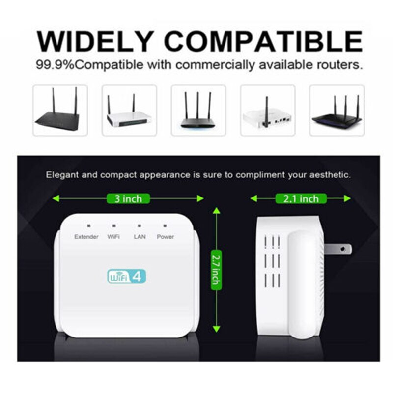 2.4Ghz Dual Band Wifi Extender Zen Booster 300M Internet Bereik Zenbooster Router Signaal Booster GK99