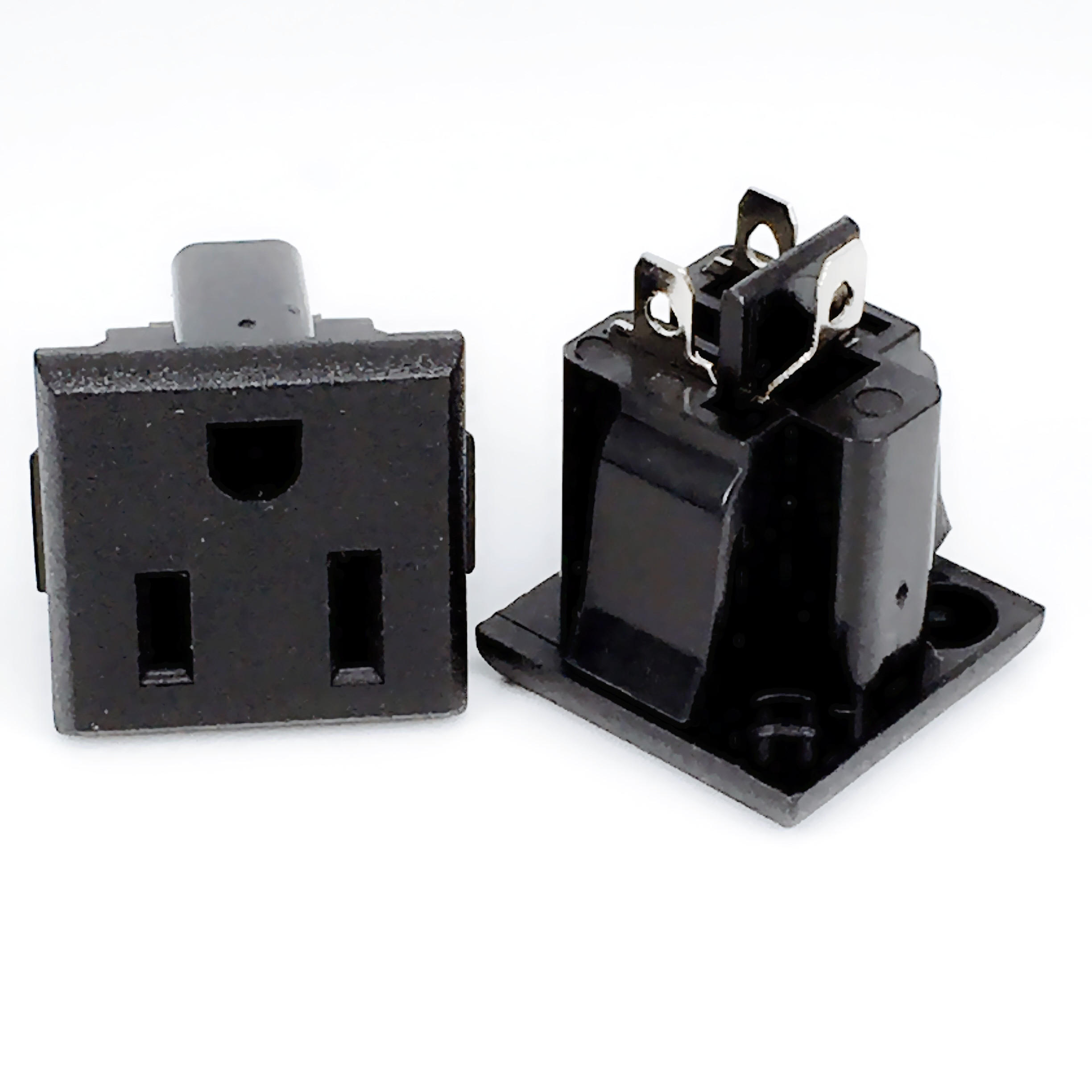 10pcs 3Pin American Outlet Socket 15A 250V AC Power Socket,SS-6B Plug Jack