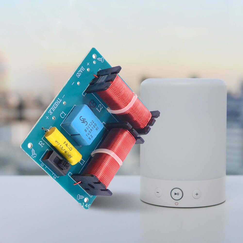 Audio Speaker Frequency Divider Full Range Treble Bass 80W 2 Way Crossover Filters HiFi Speaker Dual Frequency Crossover