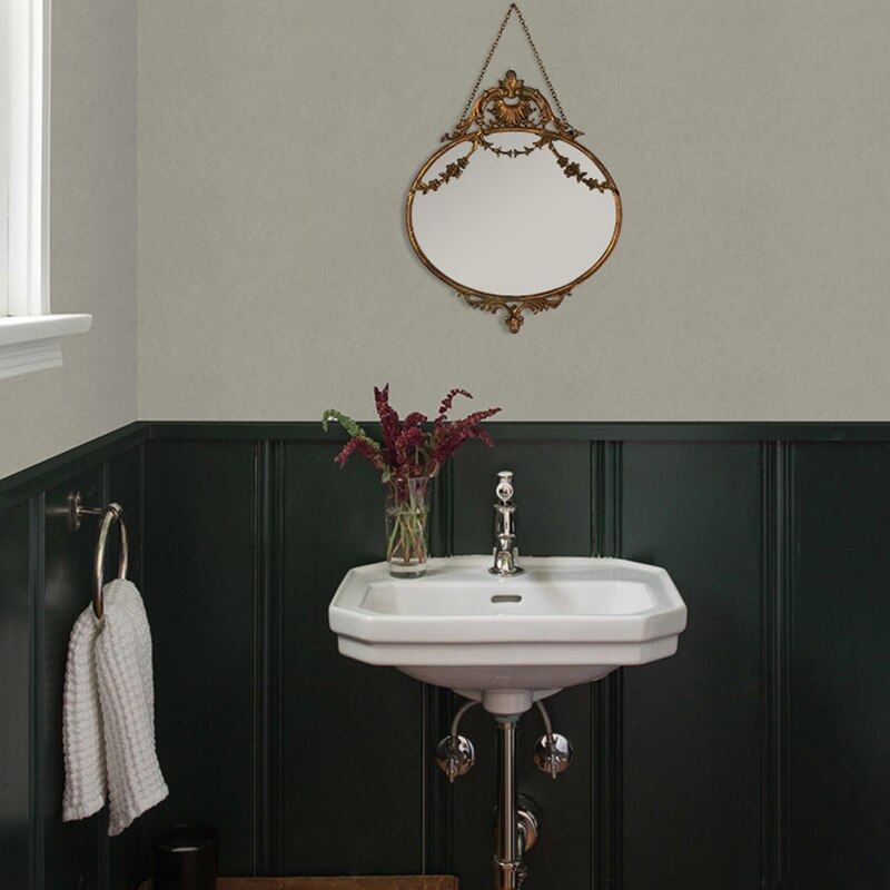 Aesthetic Art Mirror Hanging Living Room Decorative Japanese Gold Frame Antique Mirror Hallway Deco Chambre Room Decor