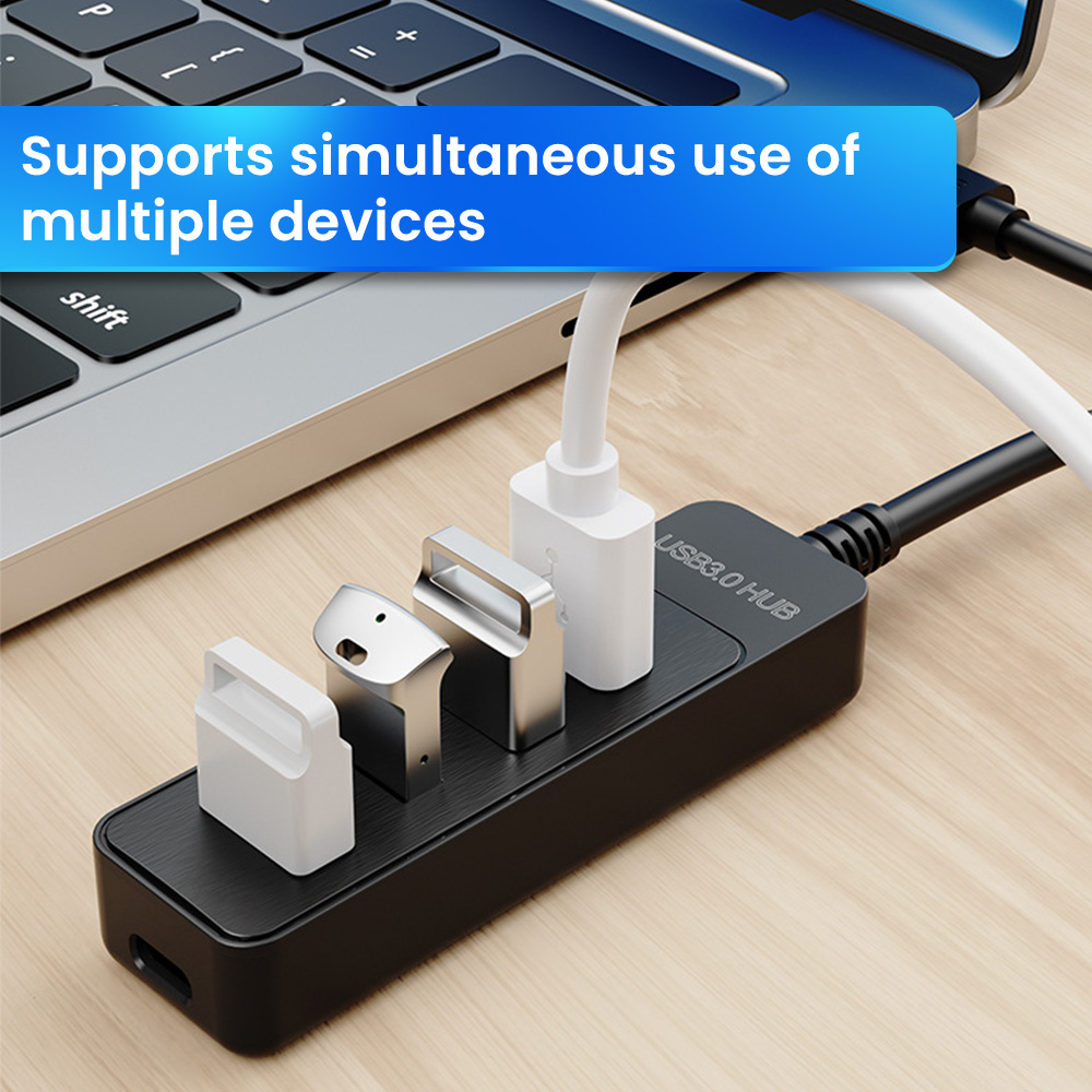 USB 3.0 Power Adapter 4 Port Multi USB Splitter Hub USB Hub 2.0 Type C HUB Multiple Expander High Speed For Laptops PC Computer