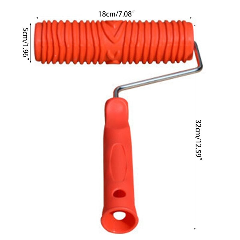 Embossed Paint Roller Sleeve Wall Texture Stencil Brush Pattern Art Rollers House Decoration Household Tools