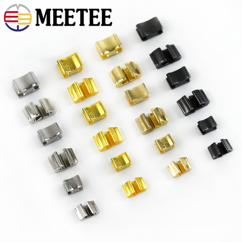 20sets Zipper Stopper Non-slip for 3# 5# 8# 10# Close-end Metal Zippers Zip Repair Kit Replacement DIY Accessories Tailor Tools