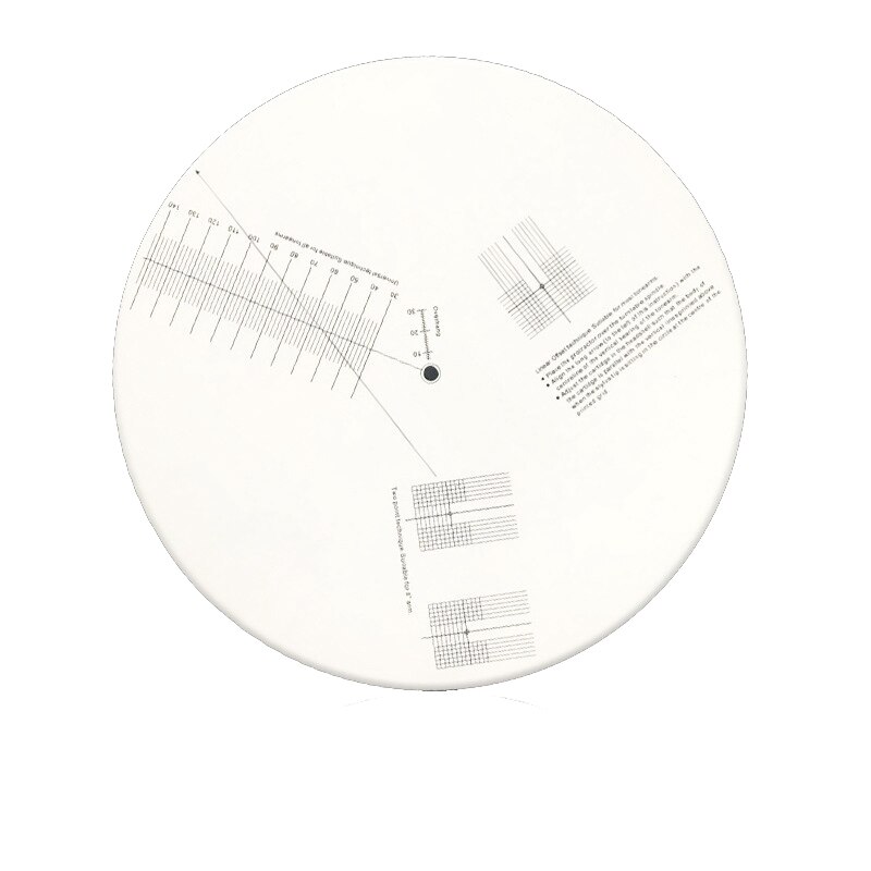Anti-slip lp vinyl plaat pickup kalibratieplaat afstandsmeter gradenboog aanpassingstool liniaal voor draaitafel accessoire: Default Title