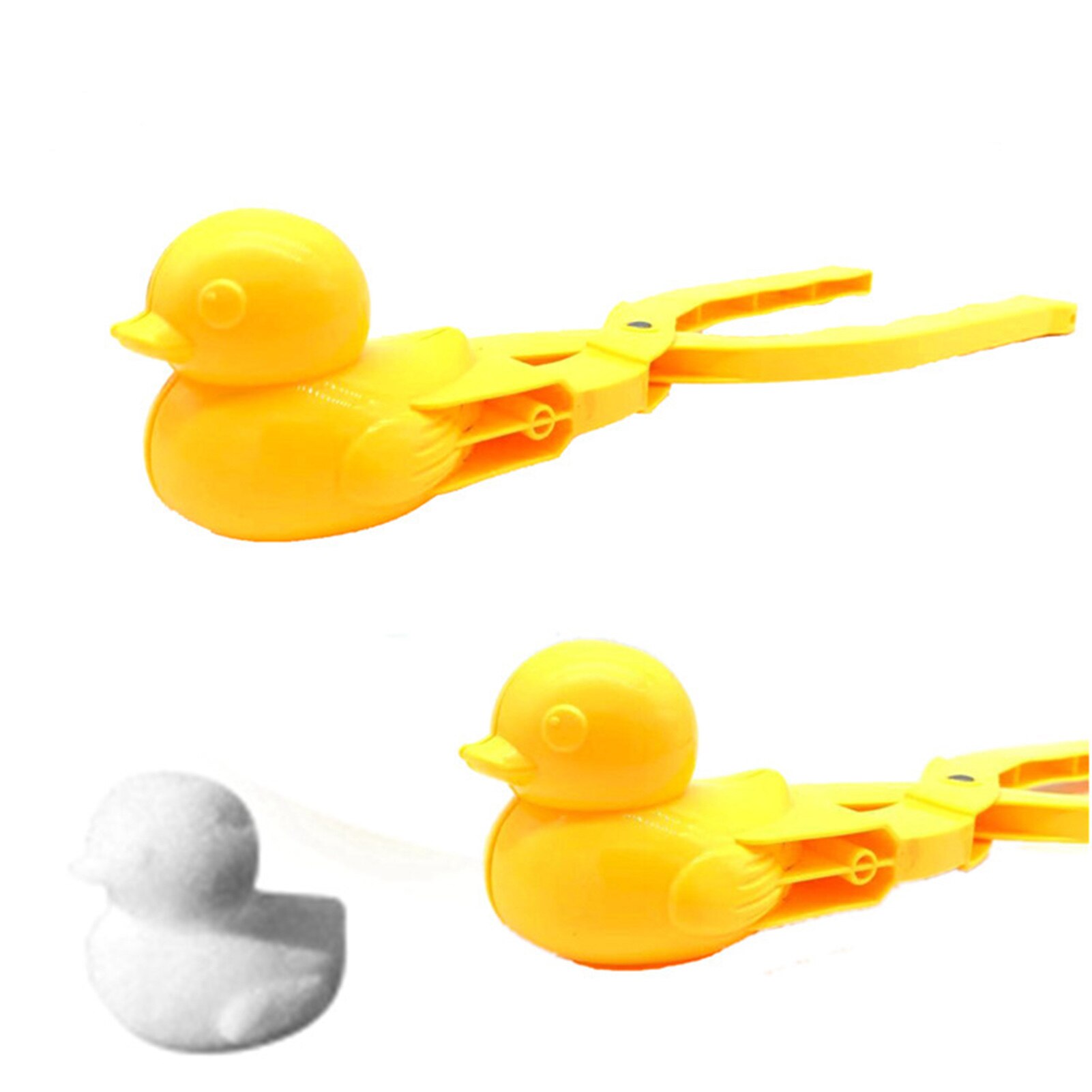 1pc Snowball Maker Tools Duck Shaped Snowman Shaped Heart Shaped Snow Maker Clip For Children Outdoor Winter Snow Mold Tools