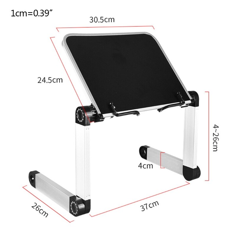 Porte-livre de lecture pliable, Support de bibliothèque réglable à 360 degrés pour PC