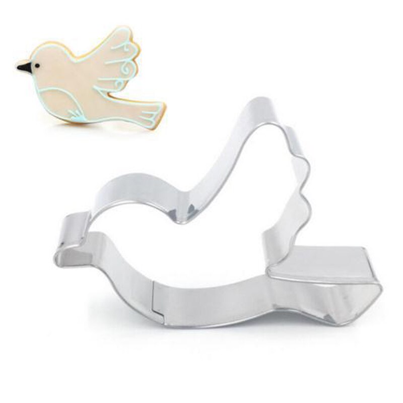 ANGRLY Birds pigeons stainless steel cute cutting biscuit mould cake moulds fruit sugar mold baking tools Mold Baking