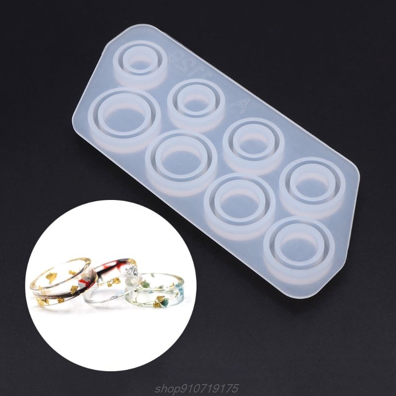 Flat Rings Mold Collection Handmade DIY Making Ring Jewelry Silicone Mold Crystal Epoxy Mould N09 20