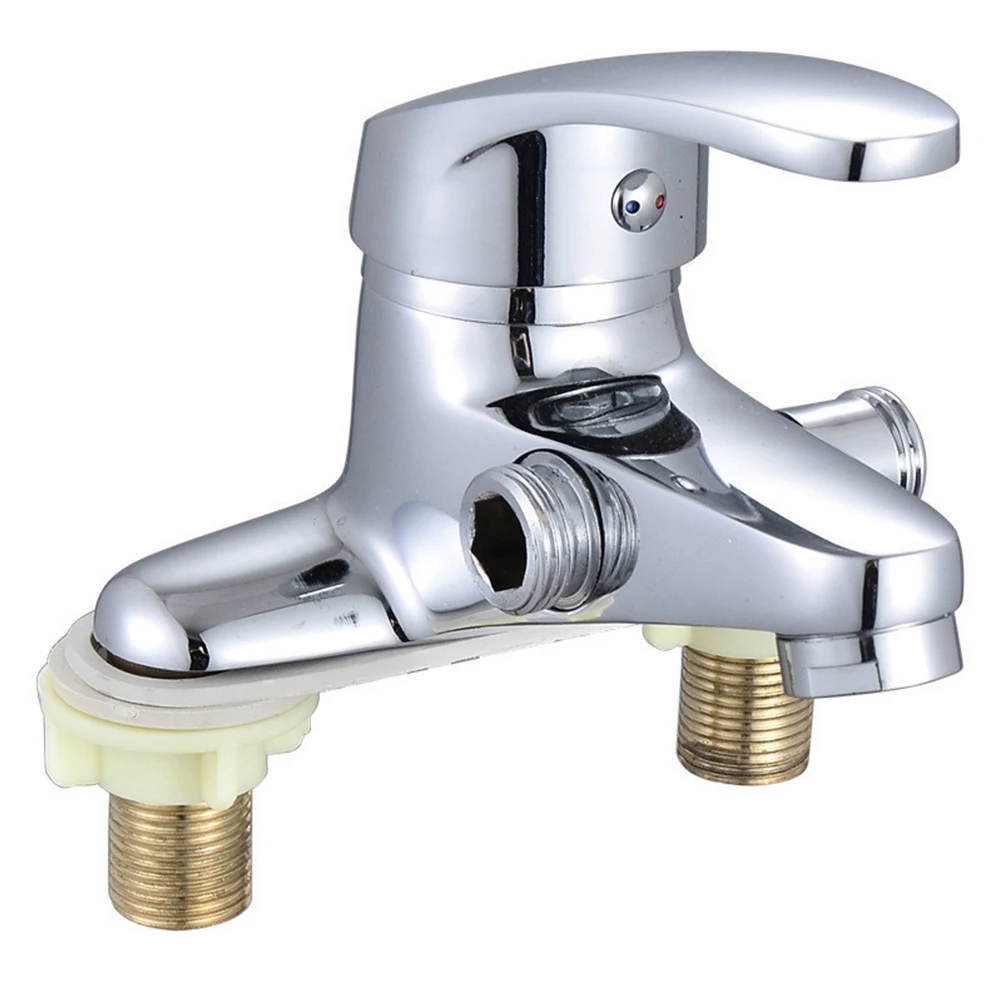 Bathroom Faucet Double-Hole Basin Faucet And Cold Mixer Tap Side Open 2 Ways Bathroom Sink Shower Bathtubs Mixer Tap: Default Title