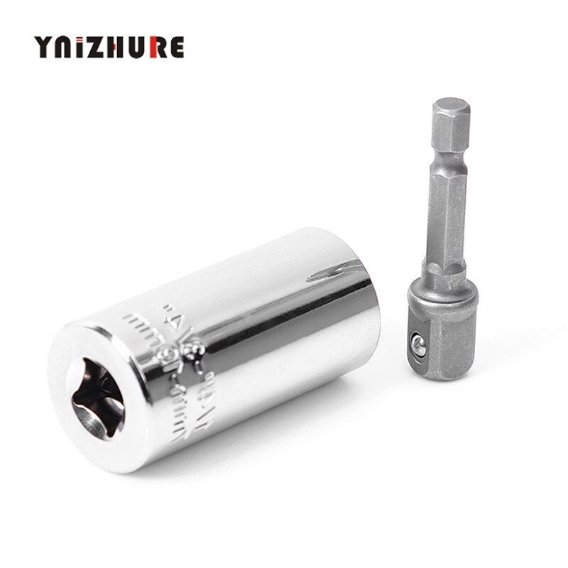 Universal Torque Wrench Set Socket Ratchet 7-19mm Multi-Function Magic Adjustable Power Drill Adapter Spanner Key Hand Tool
