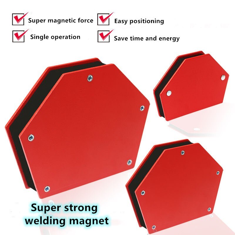 Triangle / Polygon Multi-angle Magnet Welding Holder Arrow Magnetic Clamp for Welding Magnet Rivet Process Tools 25/50/75LBS