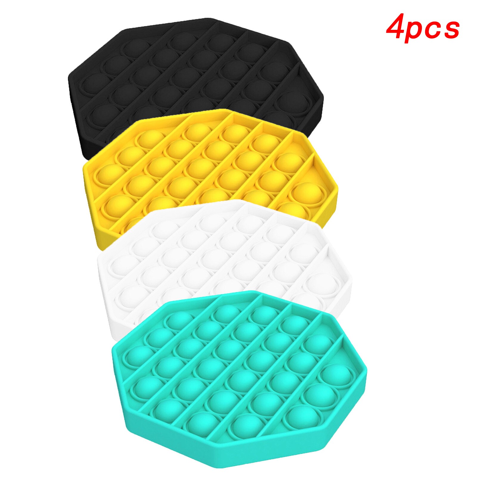 1-4pcs Antistress Toys Bubble Popping Game Push Fidget Sensory Toy Funny Adult Kids Reliver Stress Toys Silicone Autism Special