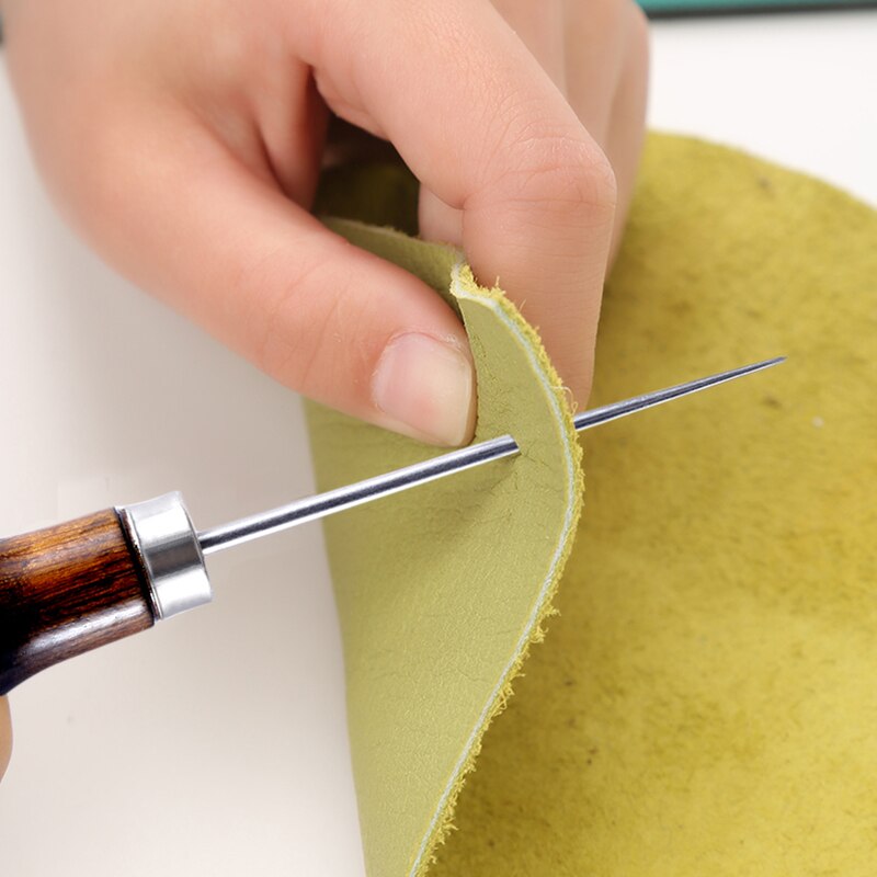 LMDZ Leather Sewing Kit Waxed Thread Leather Needle Awl Leather Hole Punches Leather Working Craft Repair Kit for Hand Sewing