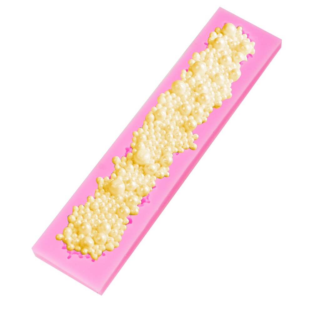 Blomkant silikon tårtform choklad gummipasta form bakverktyg bakverktyg gör-det-själv-tårtdekoreringsverktyg fondantform