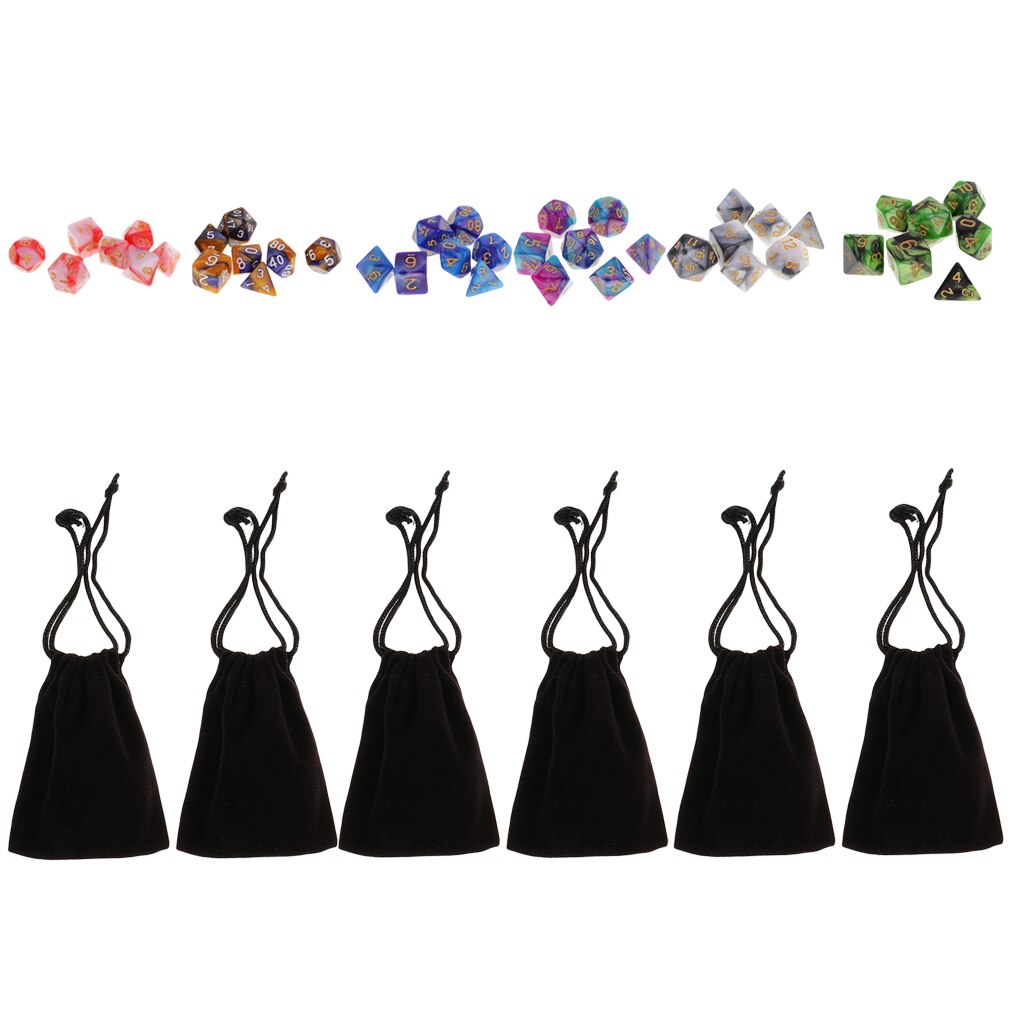 49 Stuks Polyhedral Dobbelstenen Twee Kleuren 16Mm Voor Table Games