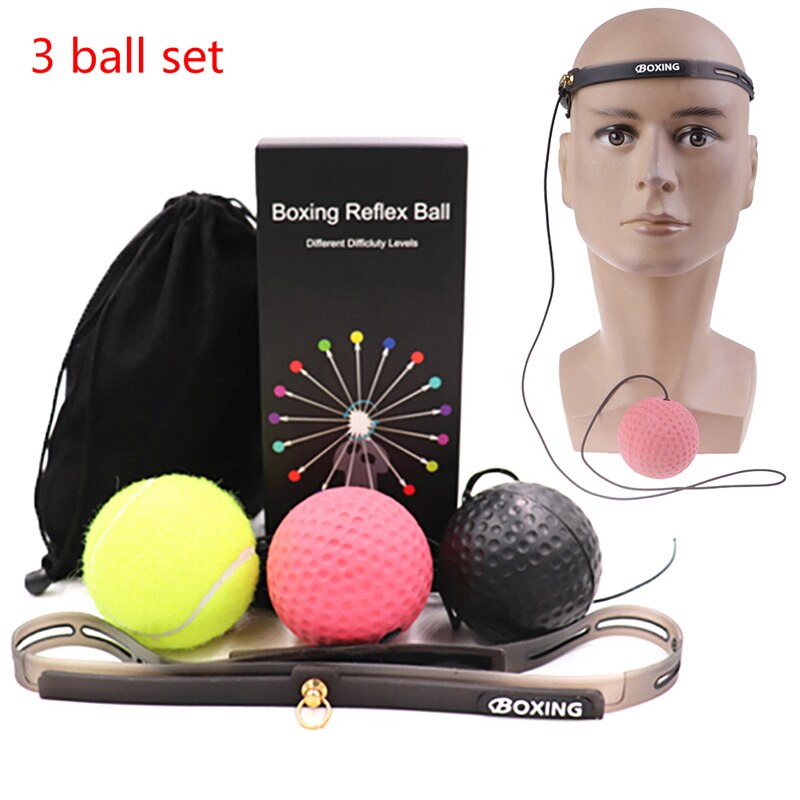 Boxen Reflex Geschwindigkeit Punch Ball Boxer Anhebung Reaktion Kraft Hand Auge Training Set Stress Boxing Thai Übung