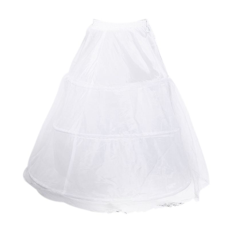 3 hoepels bruidscrinoline petticoat bustle baljurk trouwjurk onderrok