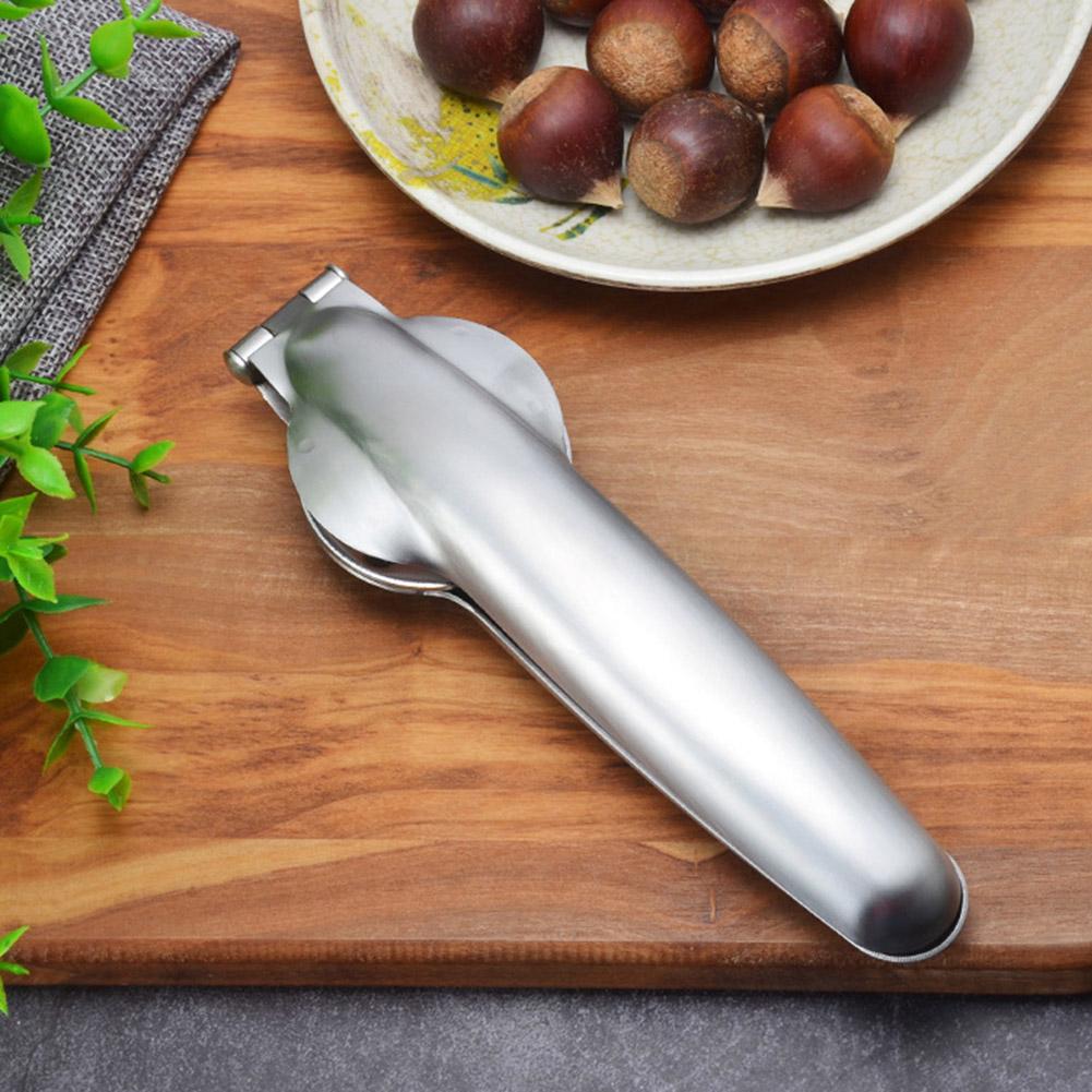 Stainless Steel 2 in 1 Quick Chestnut Clip Walnut Pliers Metal NutCracker Sheller Nut Opener Kitchen Tools Cutter Gadgets
