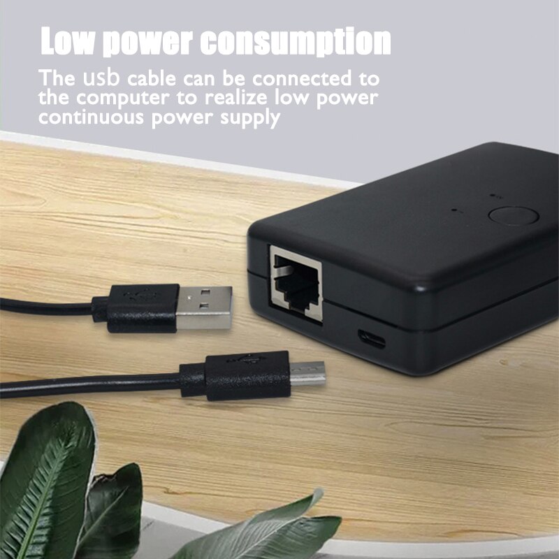 Mini Manual Internal External LAN RJ45 Switcher 2 in 1 Network Ethernet Over CAT6 Cable 1 in 2 out Splitter Sharing Switch Box