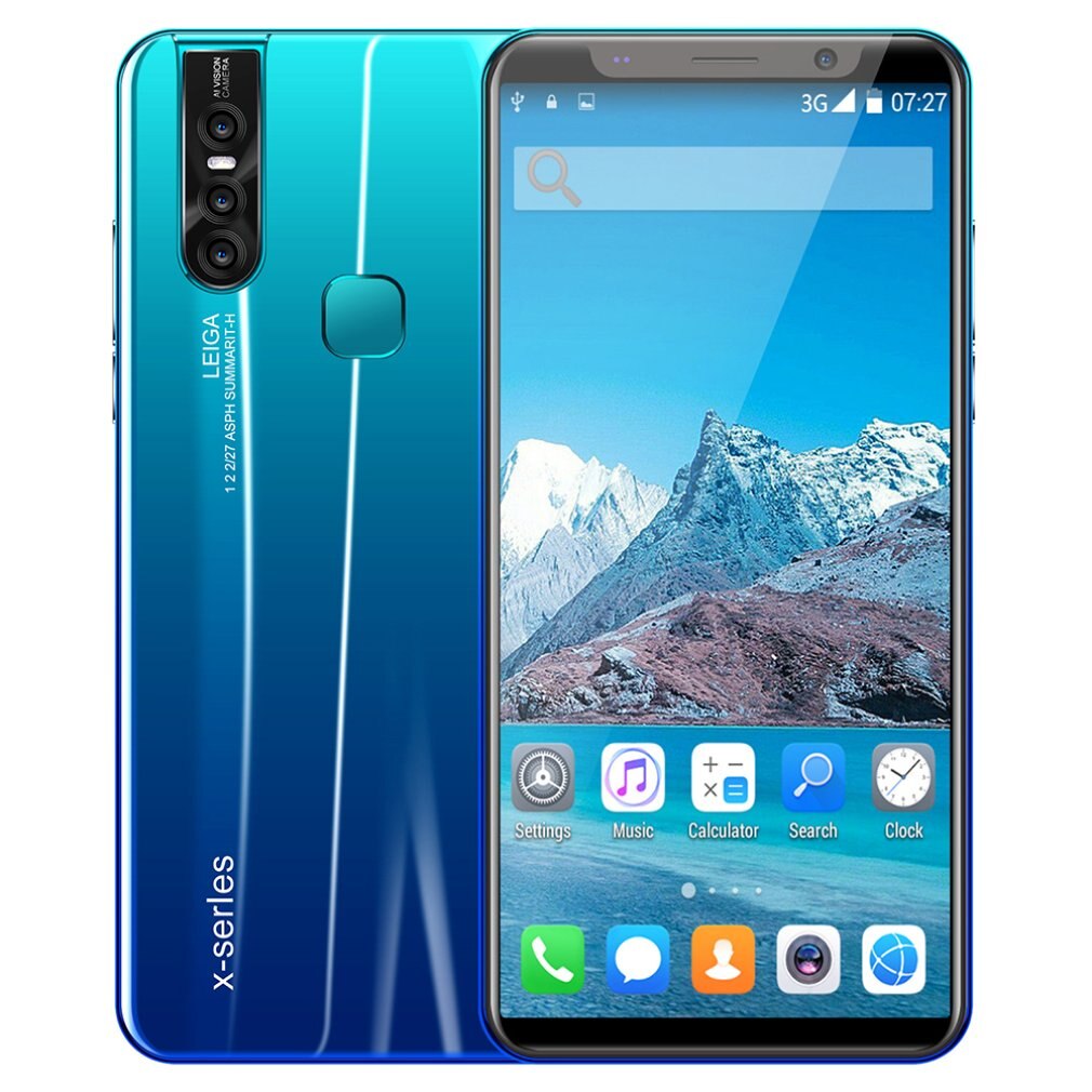 EU/UNS X27 Plus Smartphone 512Mb + 4G 200W Allgemeine-Zweck Große Gerade Bildschirm Quad-Core Smartphone Dual Karte Dual-Standby: green / Euro