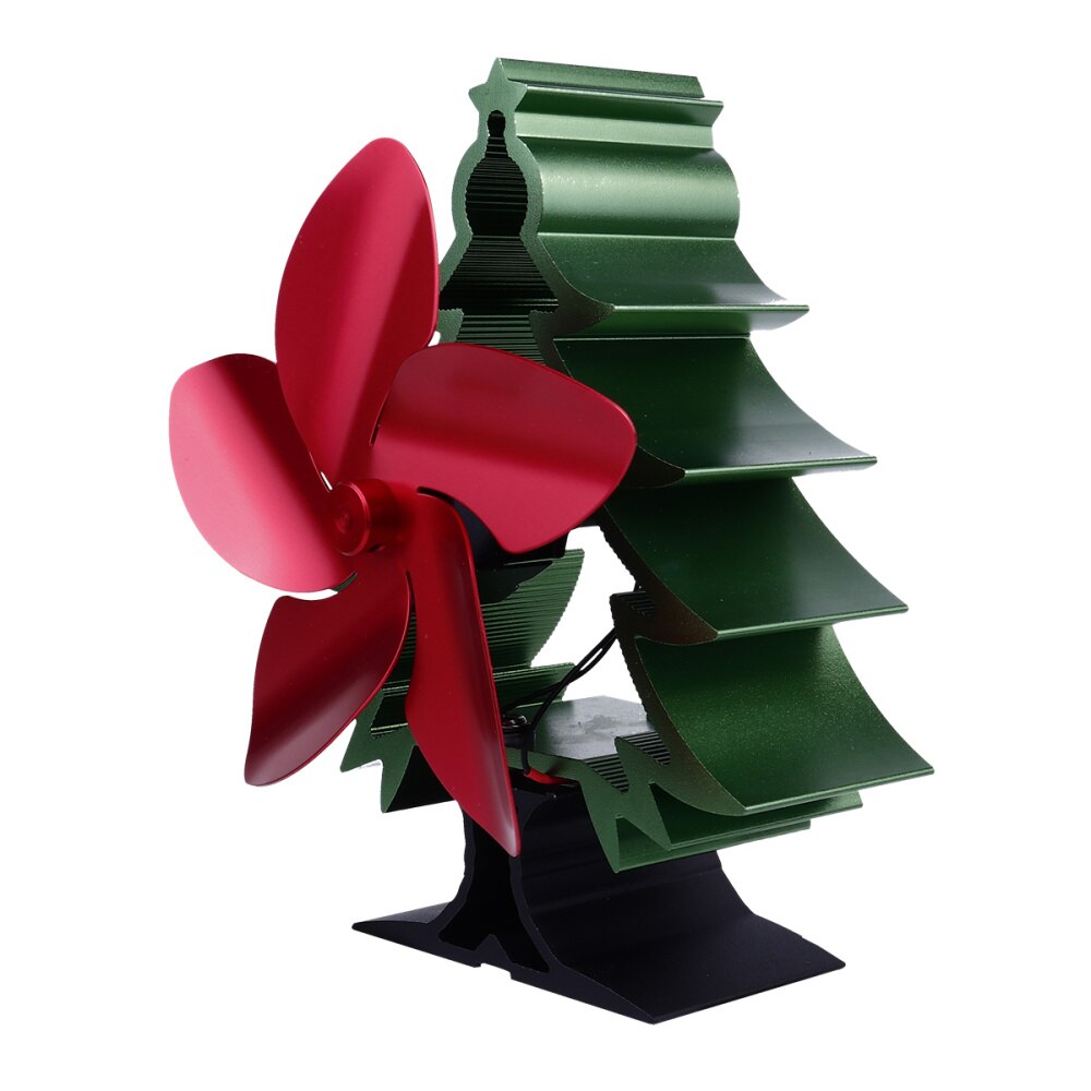 Christmas Tree Shaped Fan Fireplace Fan Thermal Power Fan Heat Energy Drive Fan