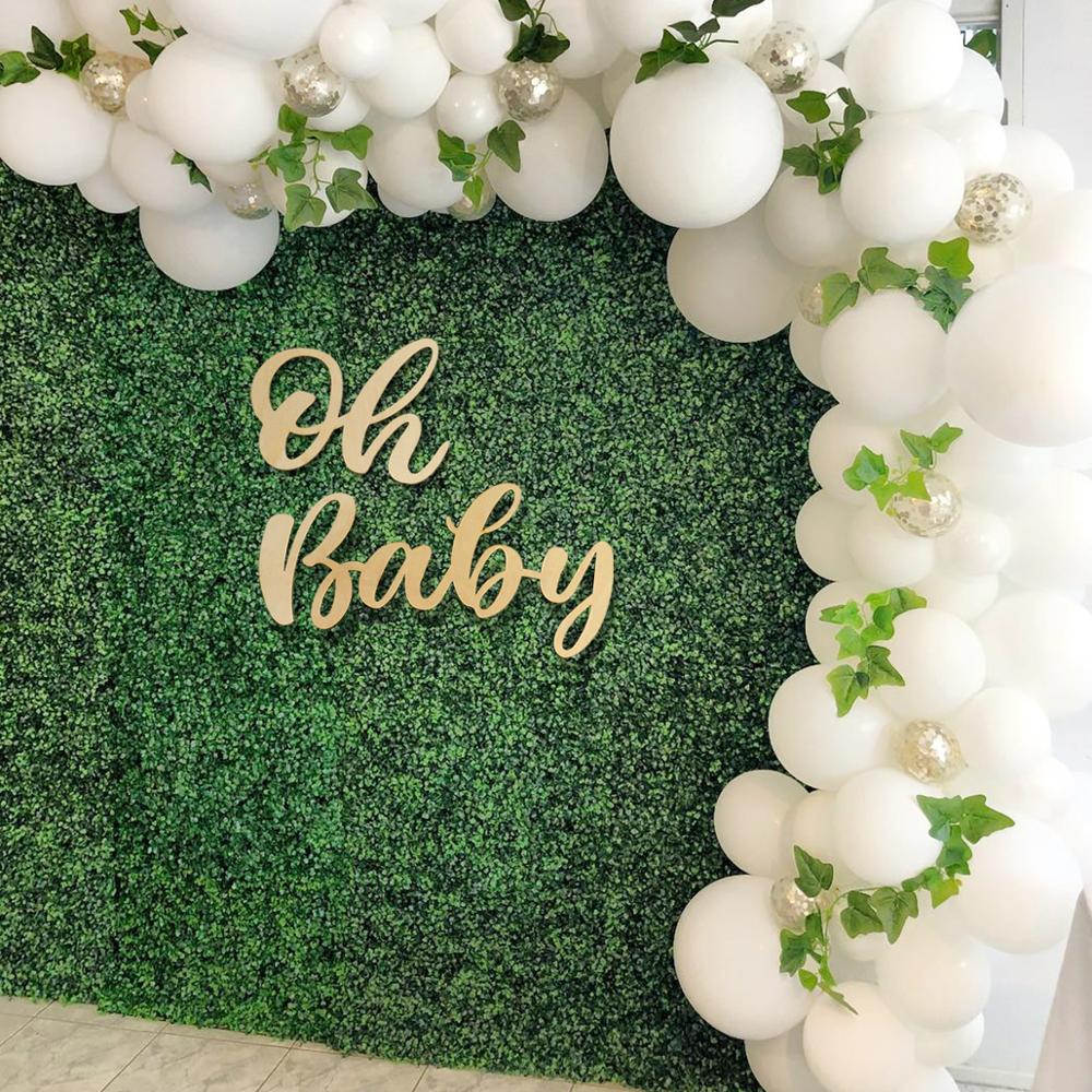 Wallsticker oh baby it& #39 ;sa dreng pige baby shower dekoration 1st fødselsdagsfest indretning børn babyshower køn afslører dekoration