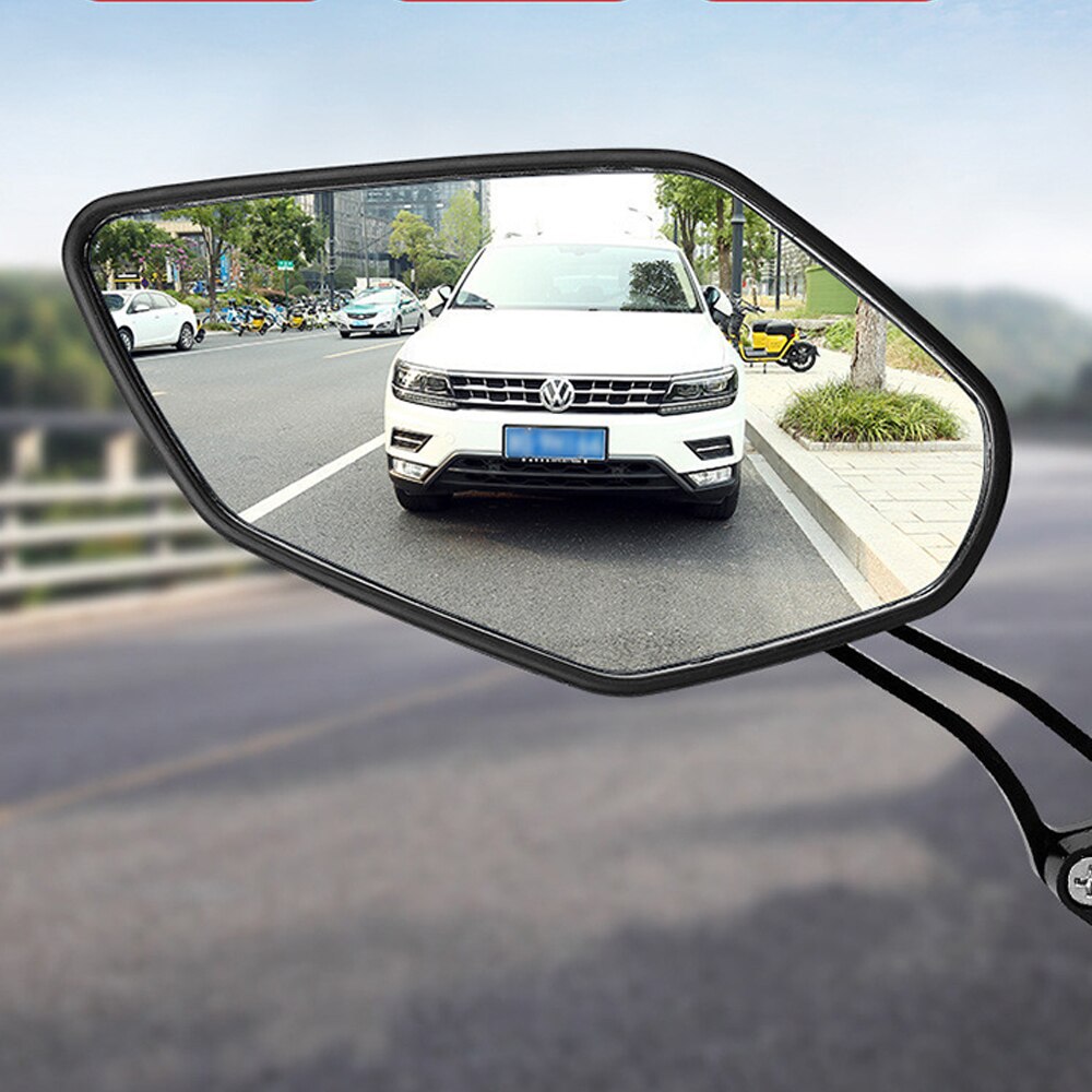 Sykkel speil sykkel bakstyre speil sykling bakfra mtb sykkel silikon håndtak bak justerbar venstre høyre speil