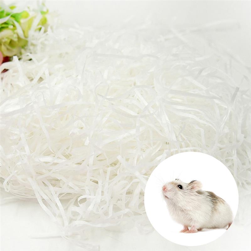 70g Paper Shred Filler Cozy Natural Hamster Paper Bedding Hamster Shredded Paper Hamster Cage Cushion Material