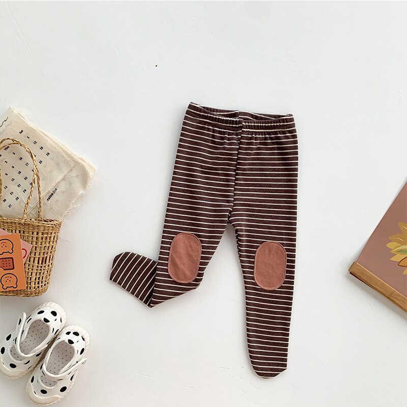 Neue Frühjahr und Herbst Baby Gamaschen Gestreiften Gamaschen Gamaschen Knie schleichend Gamaschen Komfortable Koreanische Weibliche Baby Jungen Hosen