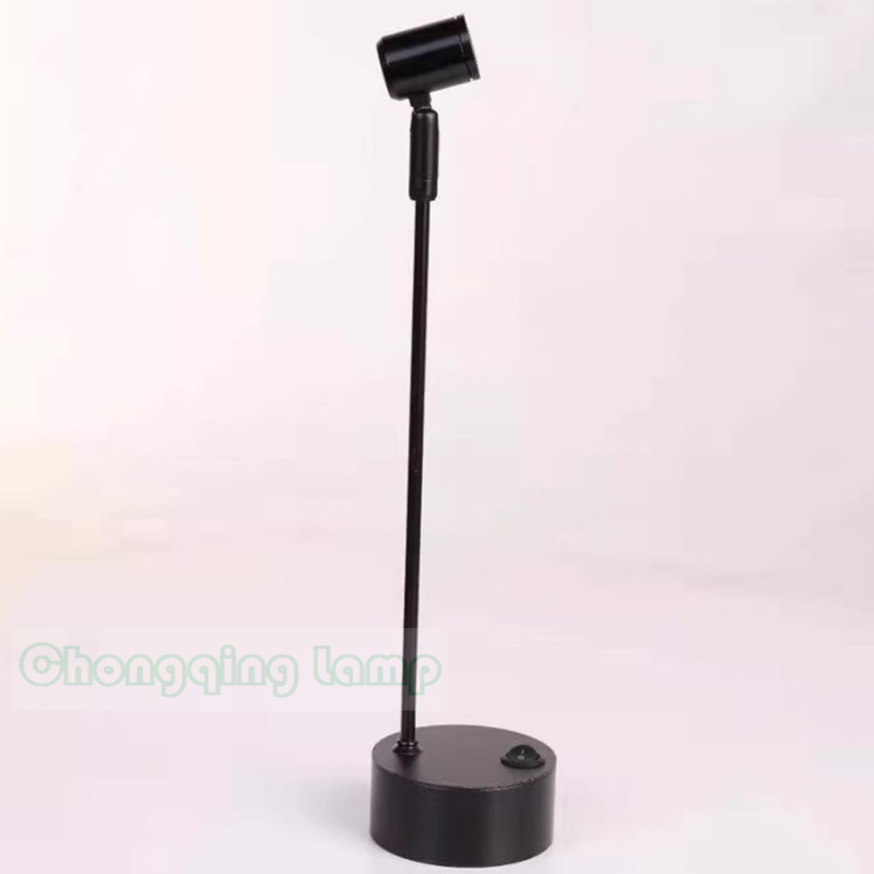 Led Droge Batterij Spotlight Noodsieraden Teller Licht Tentoonstellingskast 1W 3W Bruiloft Rechte Paal Licht Lamp