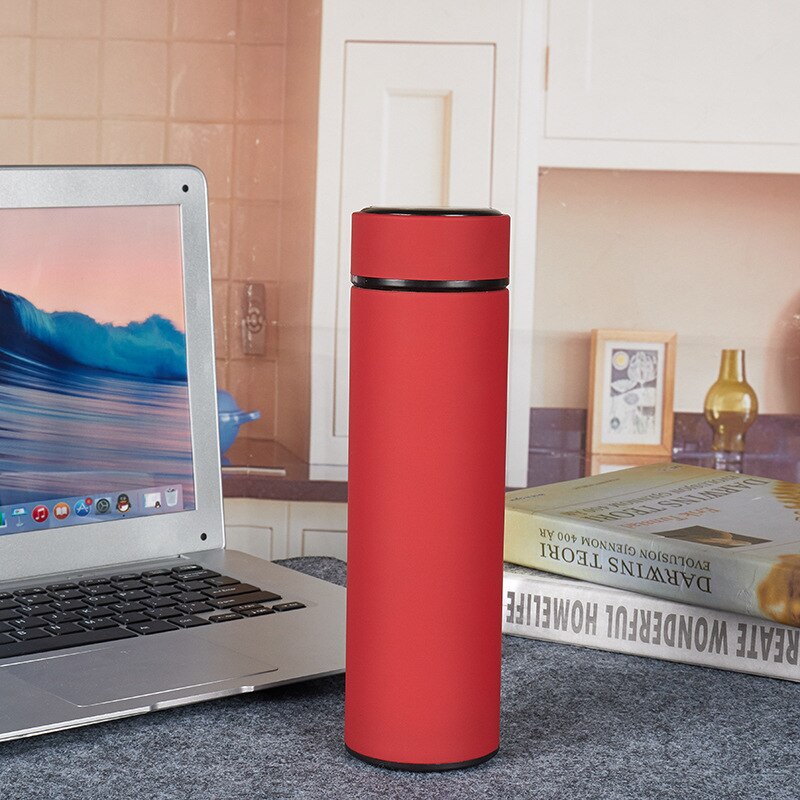 Bouteille thermos d&#39;eau chaude de 500 ml, flacon à thé ou café, sous vide, avec filtre en acier inoxydable 304, style sportif, tasse thermique, pour le bureau