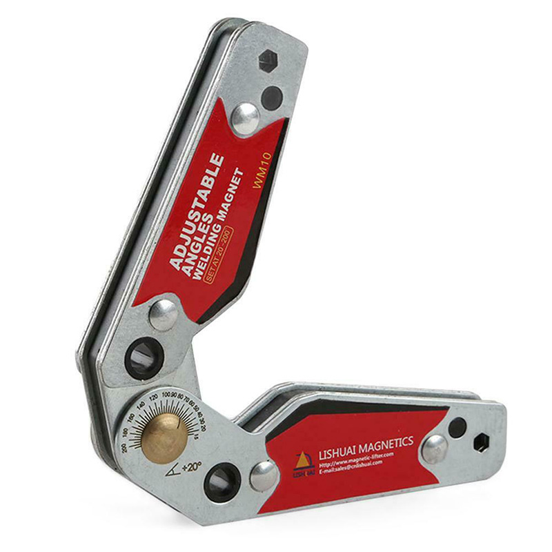 Magnetic Welding Holder Adjustable Angles 20-200 Magnets Angle Clamp Locator Tools with Hex Wrench WWO66