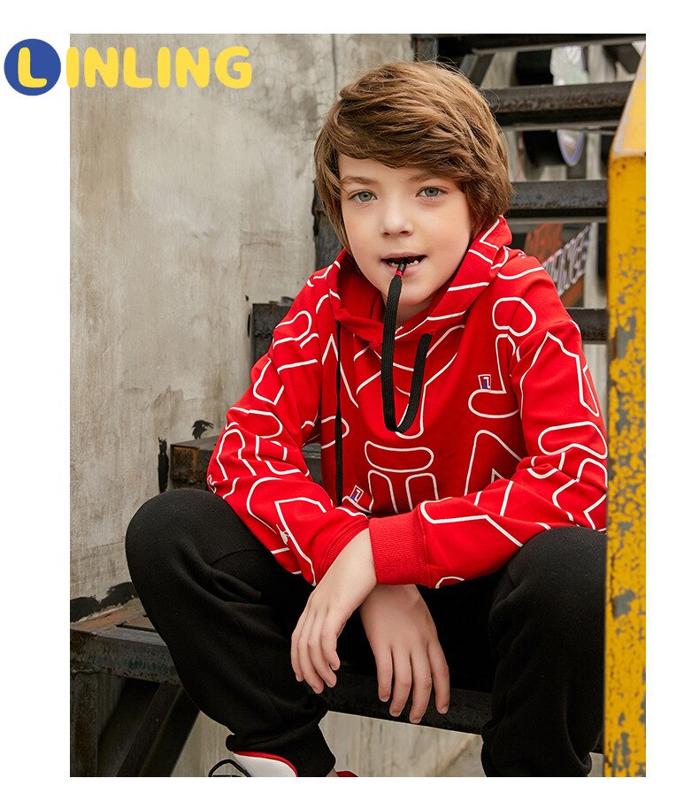 Linling Mode Zomer & Herfst Kinderen Jassen Casual Hooded Kids Sweatshirt Stijl Jassen Voor Jongens V304