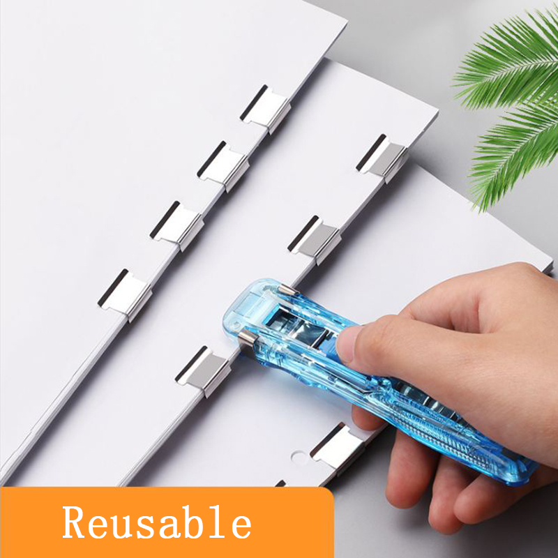 Test Paper Cilpper Hand Paper Clipper With Refills Metal Stapler Pape... – Grandado