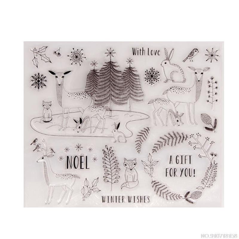 Muzieknoot Siliconen Clear Seal Stempel Diy Scrapbooking Embossing Fotoalbum Papier Card Craft Art O27 20: 9