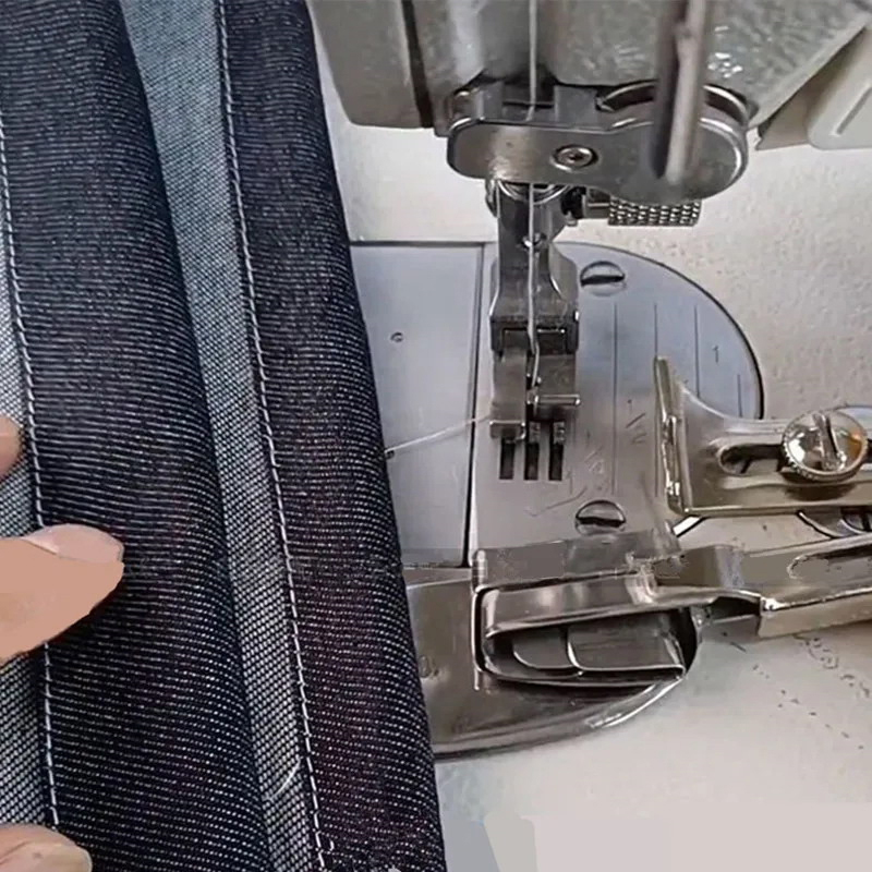 Prensatelas para máquina de coser Industrial, rodillo de dobladillo ajustable, prensador de carpeta, accesorios para máquina de coser doméstica de coche plano