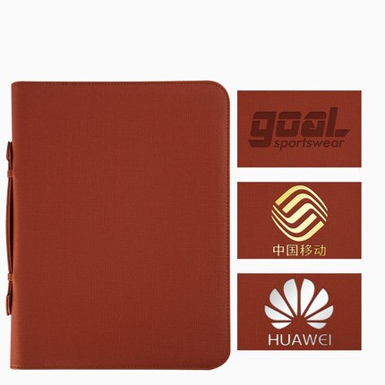 A4 Zipper Padfolio Portable File Bag Luxury Folder With Calculator Organizer Memo Pads Business Manager Briefcase Stationery