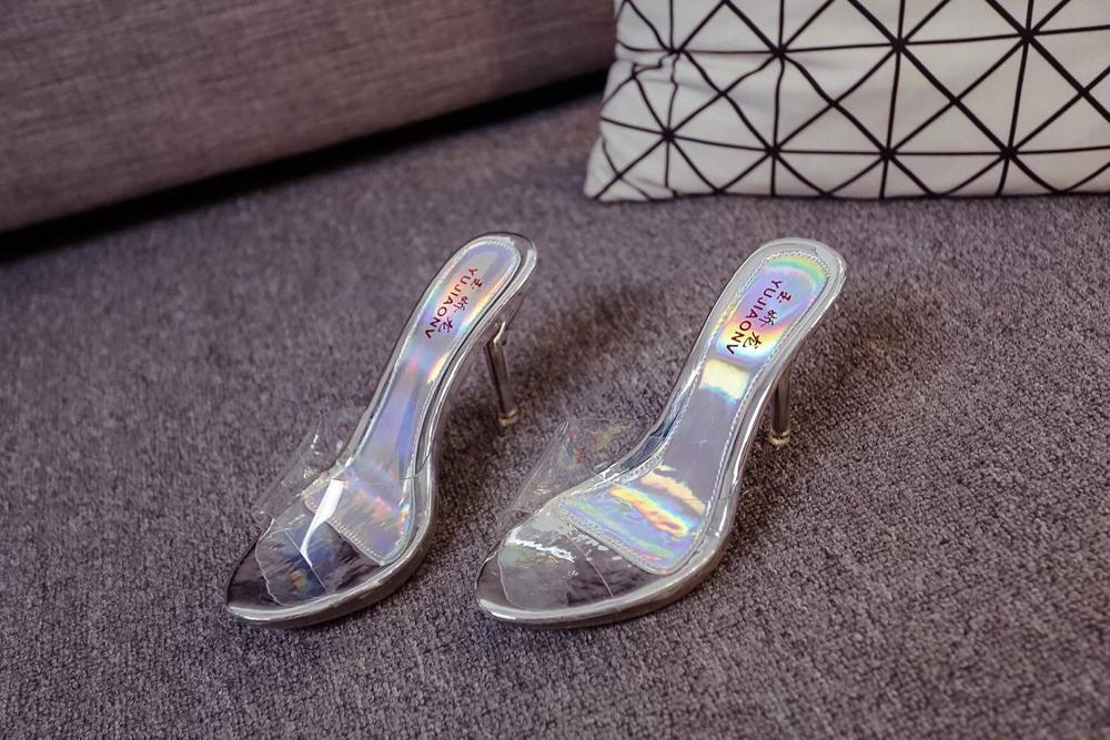 Damesschoenen plastic sandalen sandalen bandjes zomerhakken pak dames beige open teen luxe plateau sandalen