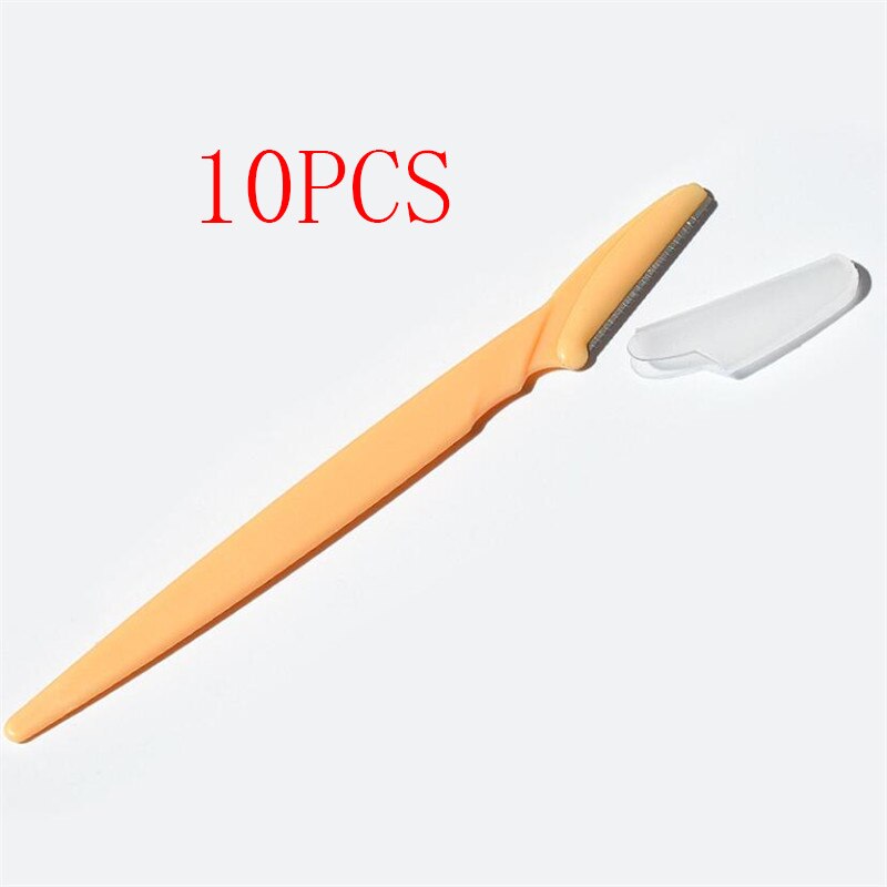 3/10pcs Eyebrow Trimmer Eyebrow Razor Shaver Blade Eye Brow Shaper Face Razor Facial Hair Remover for Women Beauty Makeup Tools: BLACK & RED